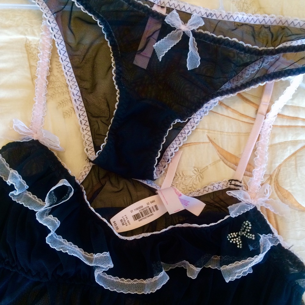 Victoria's Secret babydoll lingerie set